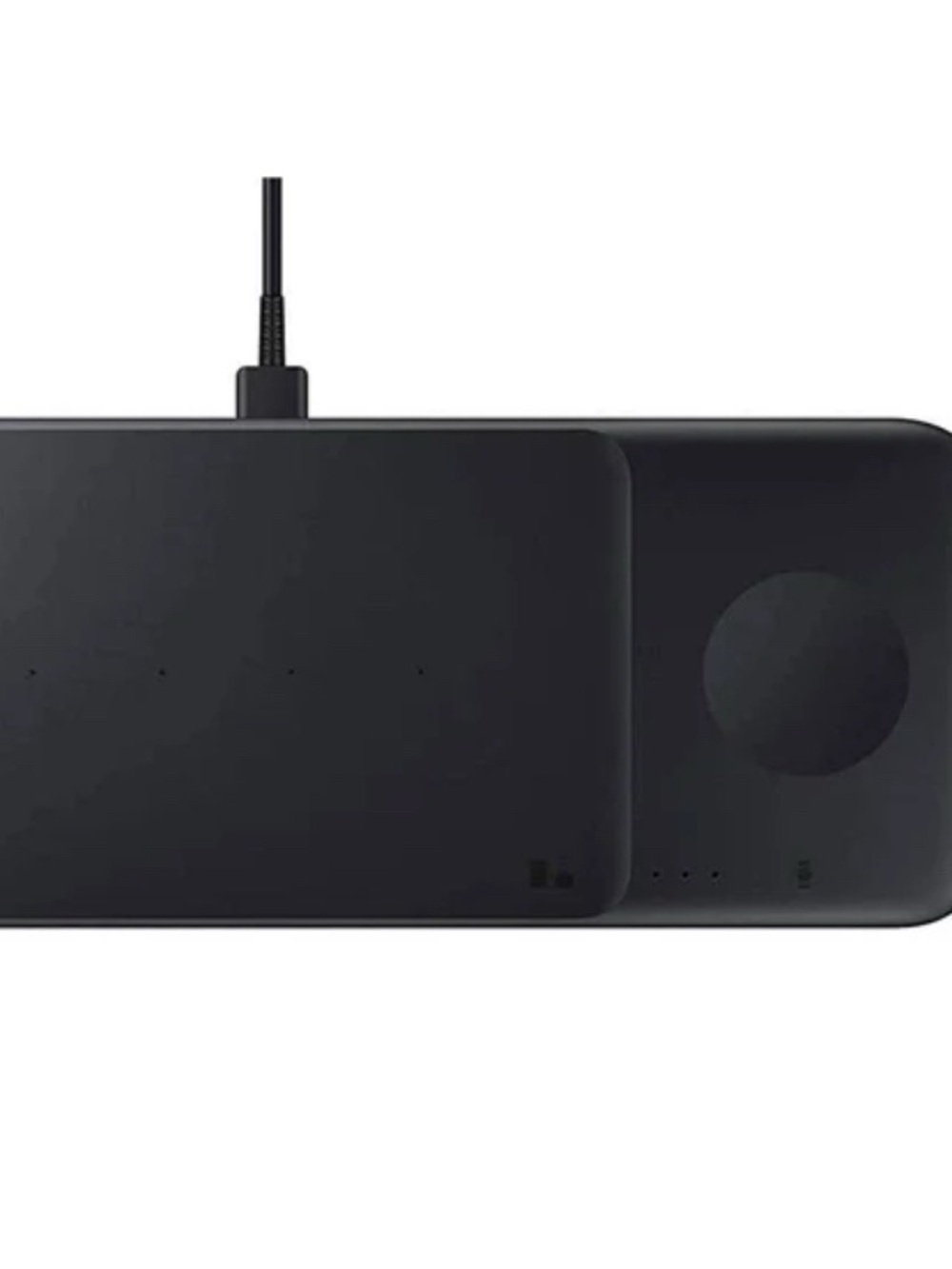 Samsung - EP-P6300TBEGUS Wireless Charger Pad Trio - Black